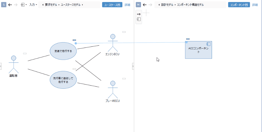 Associate existing model component